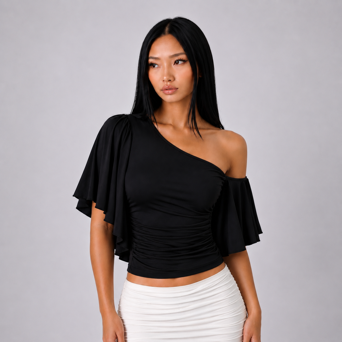 Noir Off-Shoulder Top