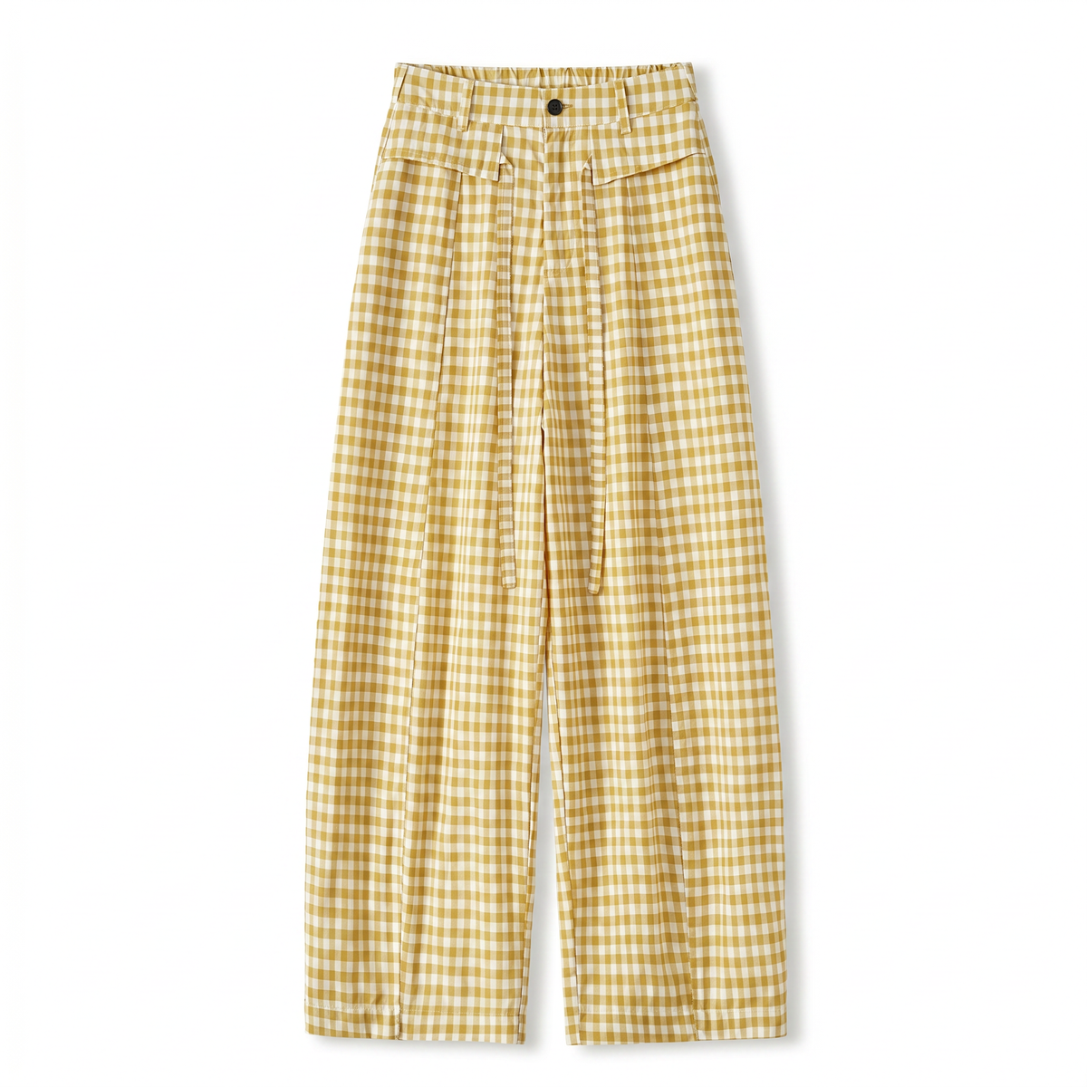 Oversized Gingham Pants