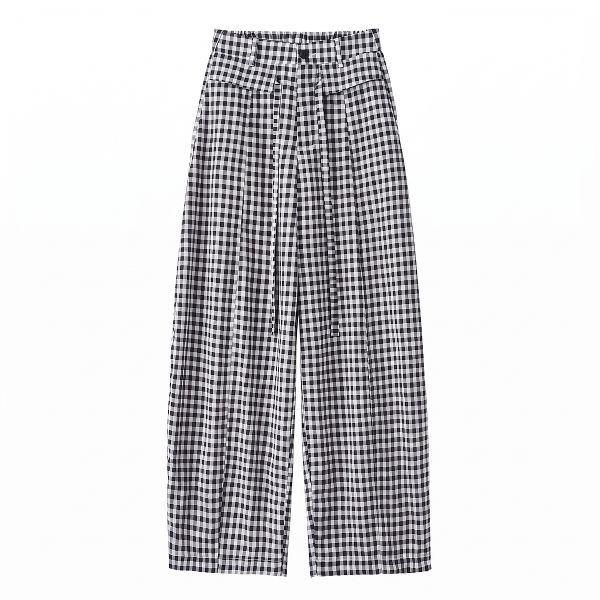 Oversized Gingham Pants