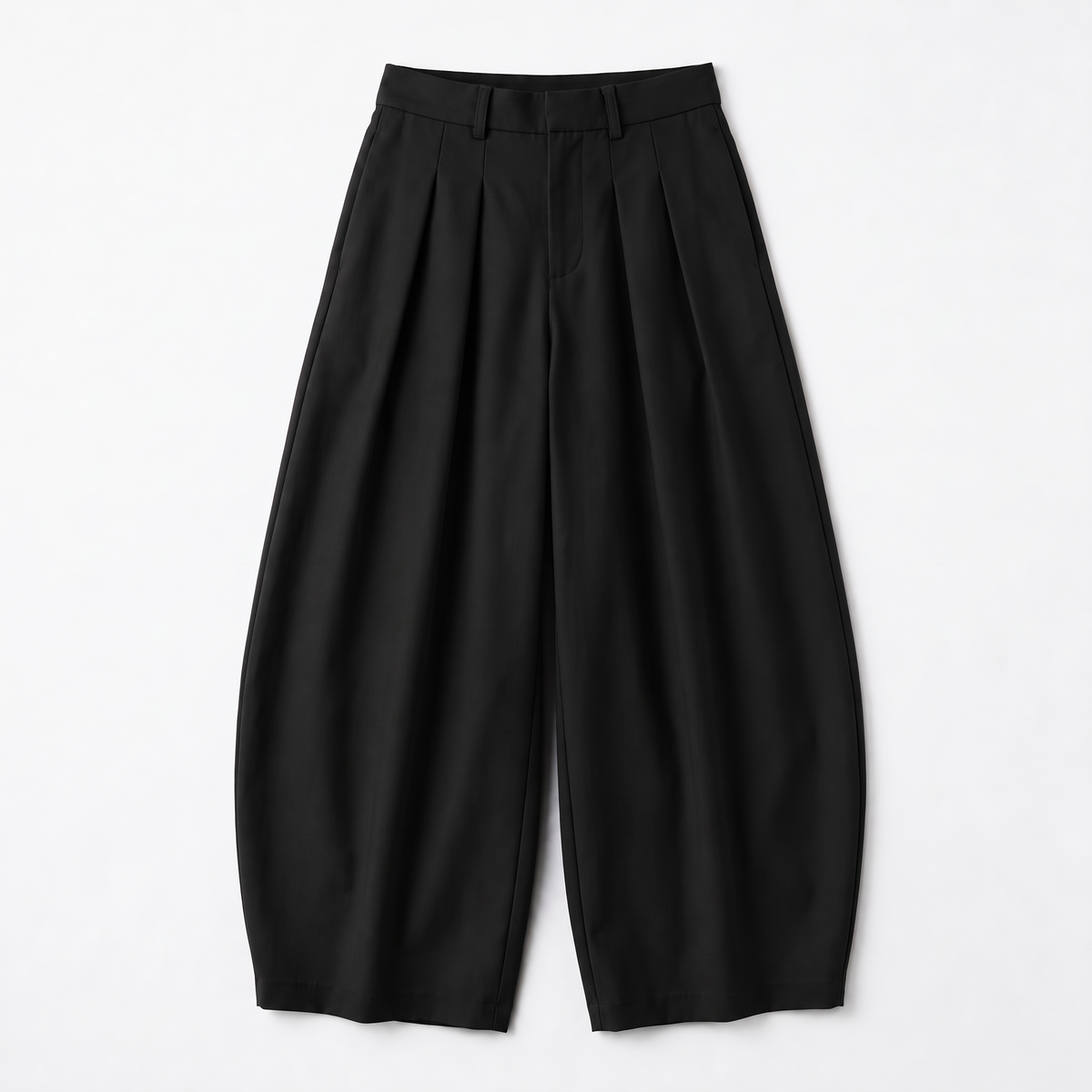 Pleated Barrel Pants